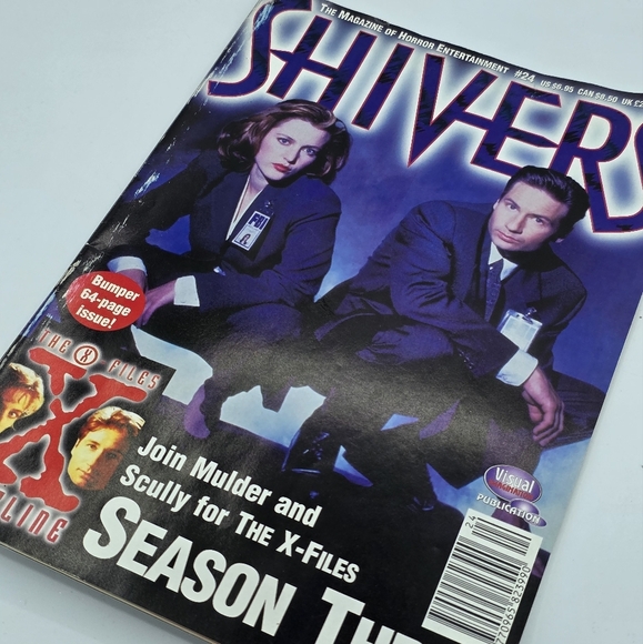 Vintage 1995 Shivers Magazine X-Files Season Three Issue - Picture 2 of 7
